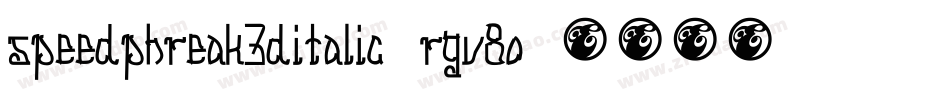 SpeedPhreak3DItalic-rgv8O字体转换