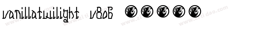 VanillaTwilight-V8o6字体转换