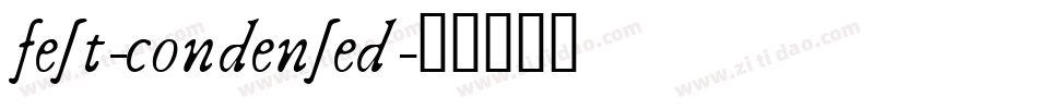 fest-condensed字体转换