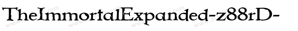 TheImmortalExpanded-z88rD字体转换