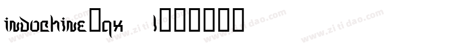 Indochine-qX3l字体转换