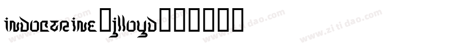Indoctrine-jlloyd字体转换