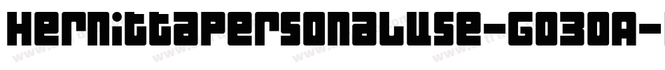 HernittaPersonalUse-GO3oA字体转换
