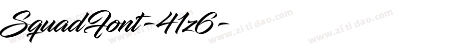SquadFont-41z6字体转换