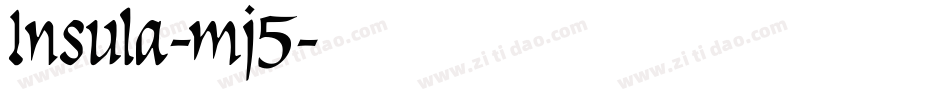Insula-mj5字体转换