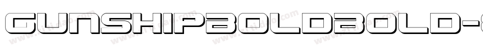 GunshipBoldBold-8pen字体转换