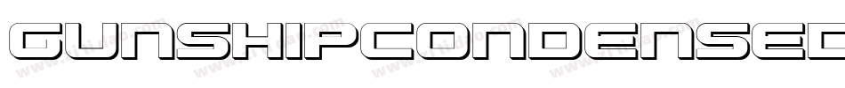 GunshipCondensedCondensed-XOEG字体转换