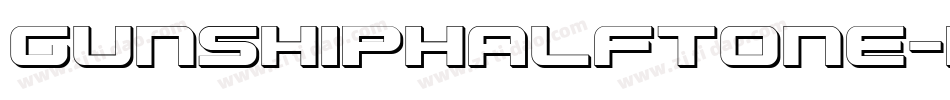 GunshipHalftone-mzZ5字体转换