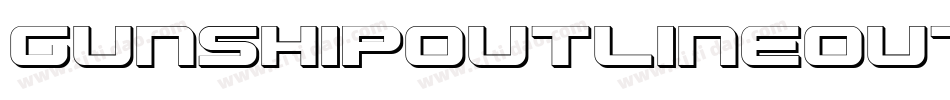 GunshipOutlineOutline-ozMx字体转换