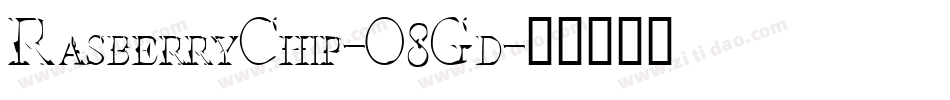 RasberryChip-O8Gd字体转换