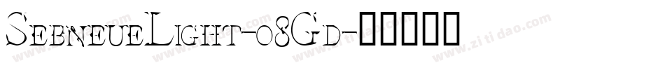 SebneueLight-o8Gd字体转换
