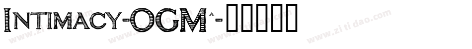 Intimacy-OGM6字体转换