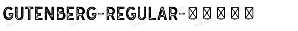 Gutenberg-Regular字体转换
