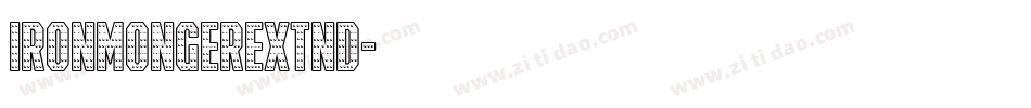 IronmongerExtnd字体转换