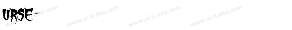 URSE字体转换