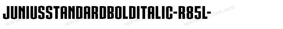 JuniusstandardBolditalic-r85L字体转换