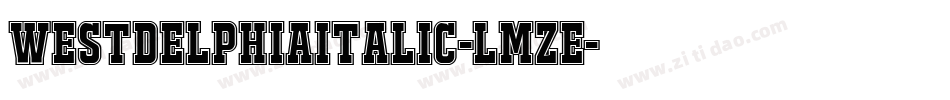 WestdelphiaItalic-LMzE字体转换