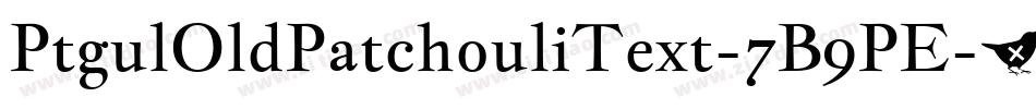 PtgulOldPatchouliText-7B9PE字体转换