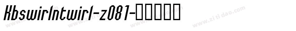 Kbswirlntwirl-zO81字体转换