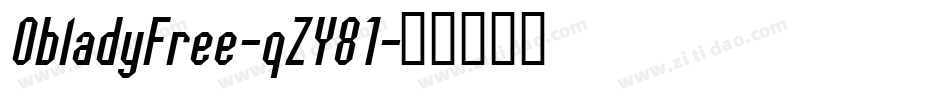 ObladyFree-qZY81字体转换