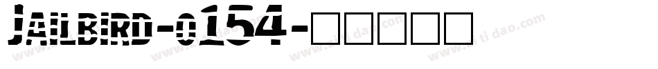 Jailbird-o154字体转换