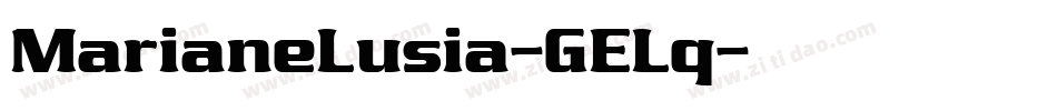 MarianeLusia-GELq字体转换