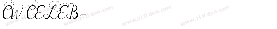 CW_CELEB字体转换