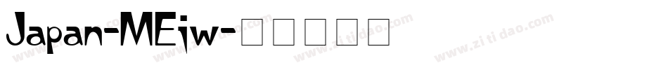 Japan-MEjw字体转换