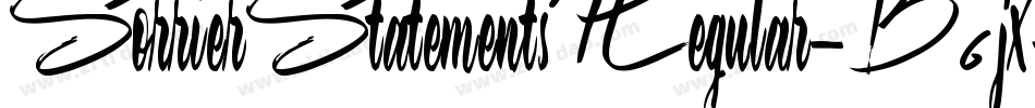 SorrierStatementsRegular-B6jx字体转换
