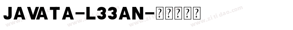 Javata-L33an字体转换