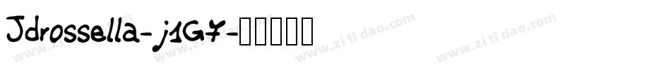 Jdrossella-j1G7字体转换