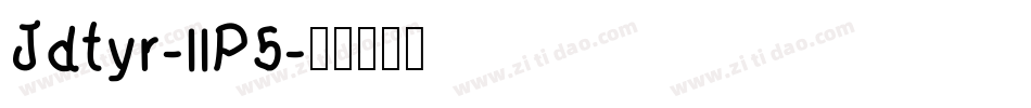 Jdtyr-llP5字体转换