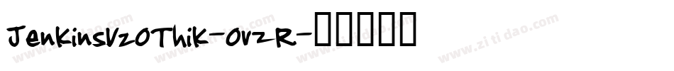 JenkinsV20Thik-0vzR字体转换