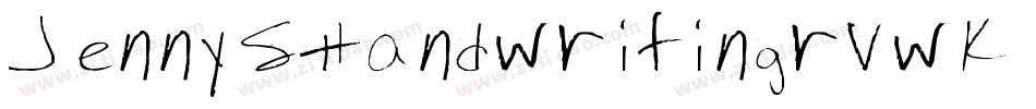 JennysHandwriting-rvwK字体转换