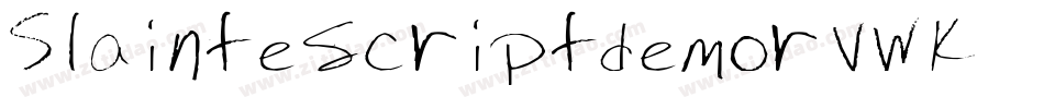Slaintescriptdemo-rVWK字体转换