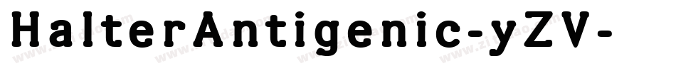 HalterAntigenic-yZV字体转换