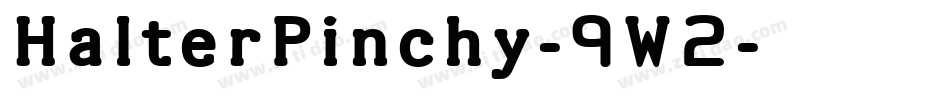 HalterPinchy-9W2字体转换