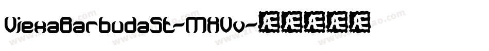 ViexaBarbudaSt-MXVv字体转换