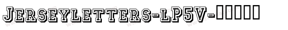 Jerseyletters-lP5V字体转换