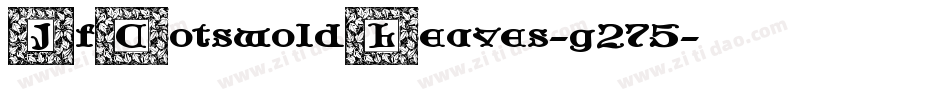 JfCotswoldLeaves-g275字体转换