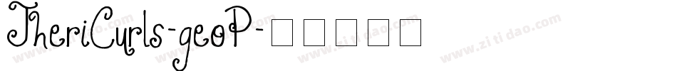 JheriCurls-geoP字体转换