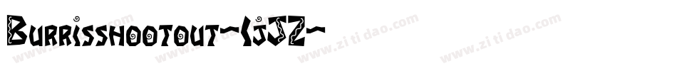 Burrisshootout-1jJZ字体转换
