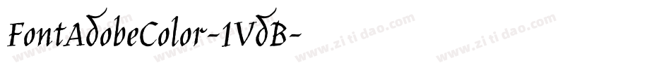 FontAdobeColor-1VdB字体转换