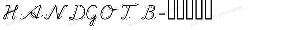 HANDGOTB字体转换