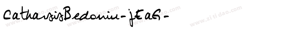 CatharsisBedouin-jEaG字体转换