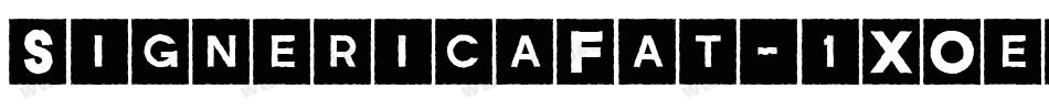 SignericaFat-1XOe字体转换 SignericaFat-1XOe字体转换