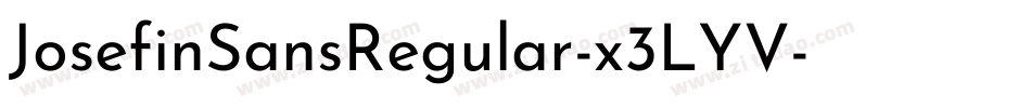 JosefinSansRegular-x3LYV字体转换