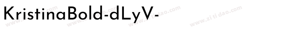 KristinaBold-dLyV字体转换