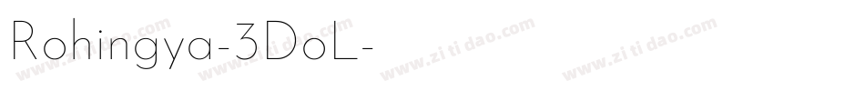 Rohingya-3DoL字体转换