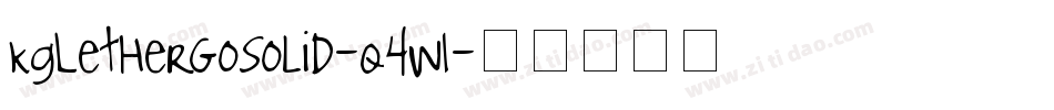 KgLetHerGoSolid-q4W1字体转换